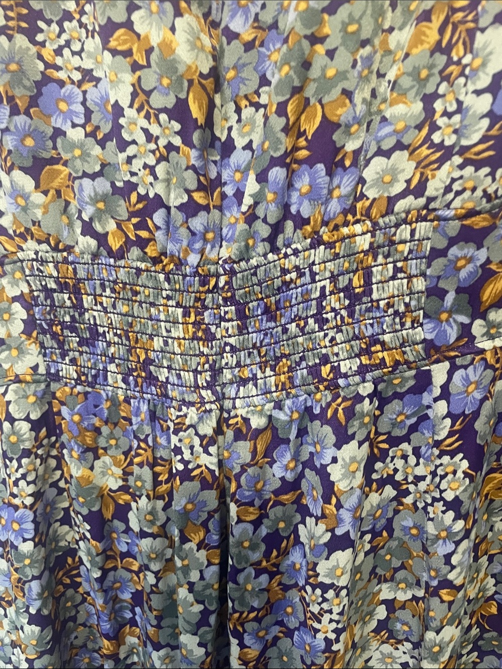 Anthropologie Lavender Floral Maxi Dress - Picture 11 of 13